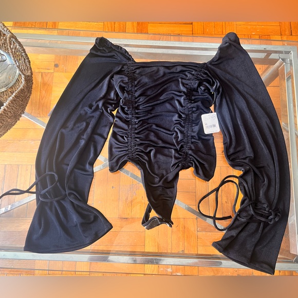 Free People Tops - Free People bodysuit black colors